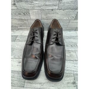 Florsheim Shoes Mens Size 10 Leather Square Toe Derby Dress Comfort Oxfords